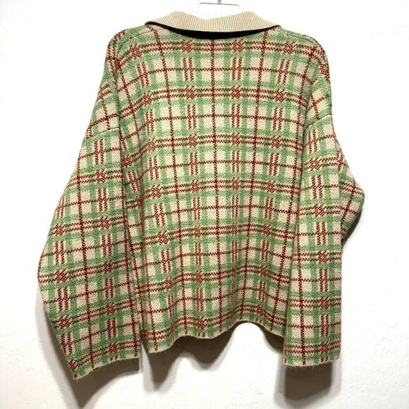 M.P Studios Cardigan Sweater Cotton Thick Knit Long Length Beige Women XL sz 3 - Picture 8 of 8